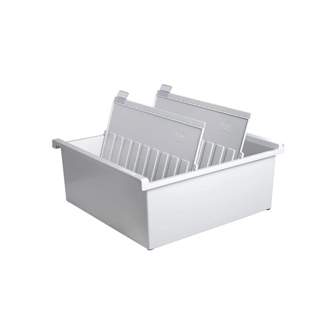 Kaartenbak Han A4 breed lichtgrijs