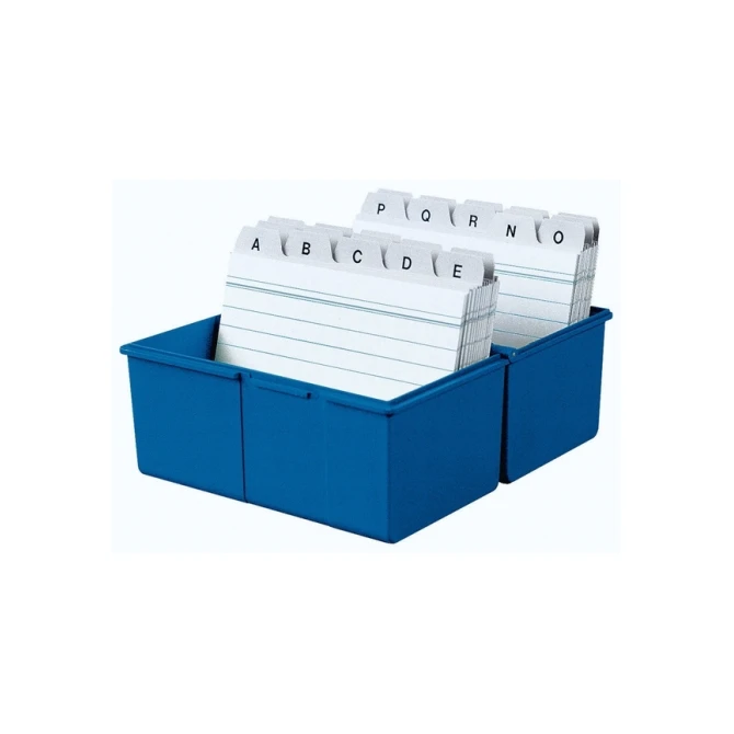 Kaartenbak Han A7 blauw