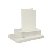 Creotime Kaarten en enveloppen. afmeting kaart 10.5x15 cm. afmeting envelop 11.5x16.5 cm (pak 50 sets)