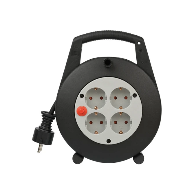 brennenstuhl Kabelhaspel 4-voudig 5 m Zwart Lichtgroen