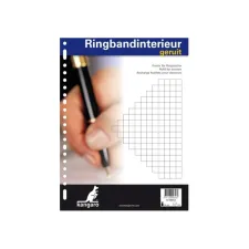 KANGARO A4 Interieurpapier 60 g/m² 23-gaats Geruit Wit (pak 100 vel)