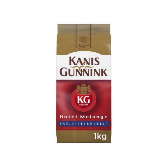 Kanis en Gunnink Hotel Melange Rood Filterkoffie Snelfiltermaling (pak 6 x 1000 gram)