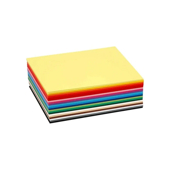 Colortime Gekleurd karton A6 180 gr Assorti (pak 120 vel)