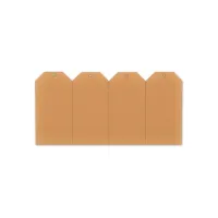 Kartonnen Label met Ophangoog 40 x 80 mm 200 gr Chamois (pak 1000 stuks)