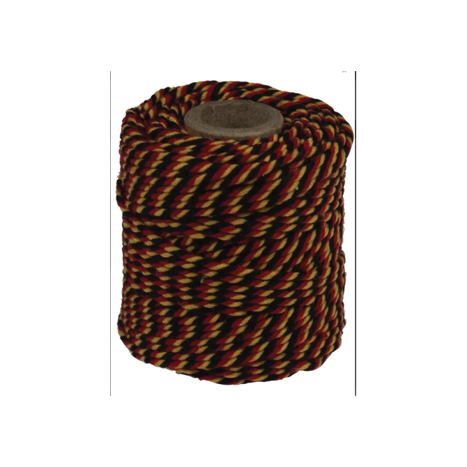 Katoentouw zwart-rood-geel 50g 35m/pk10 Katoentouw zwart-rood-geel 50g 35m/pk10