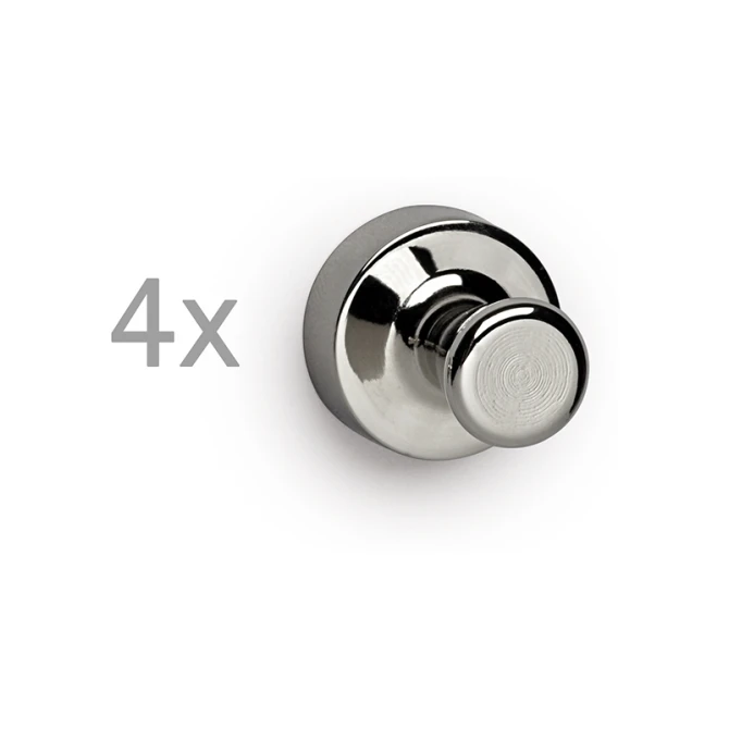 Maul Kegelmagneet Maul 17mm zilver/set4