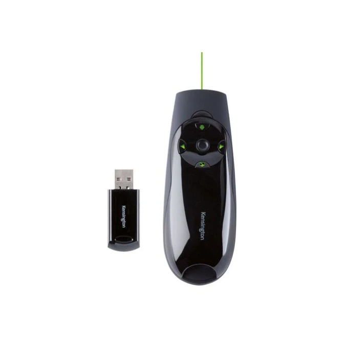 Kensington Presenter Afstandsbediening Met Groene Laseraanwijzer Draadloos Kensington Presenter Afstandsbediening Met Groene Laseraanwijzer Draadloos
