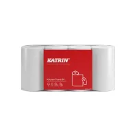 KATRIN 87075 Keukenrol 2-laags 22.4x23cm wit (4 rollen)