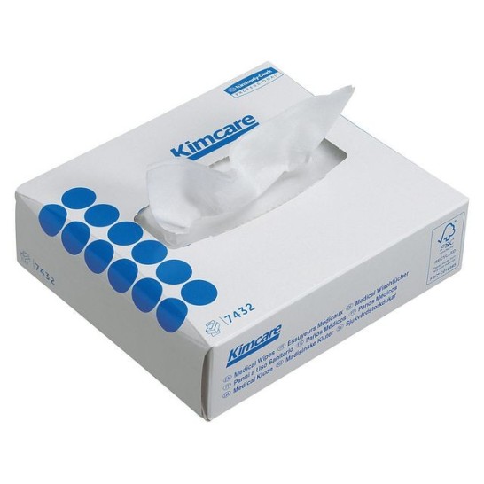 Kimcare* Medical Wipes. wit 2-laags. 11 x 18.5 cm (doos 66 x 80 vel)