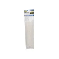 Kinzo Kabelbinder 25 x 200 mm Wit (pak 100 stuks)