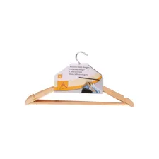 Kledinghanger 44 x 24 cm Hout (pak 3 stuks) Kledinghanger 44 x 24 cm Hout (pak 3 stuks)