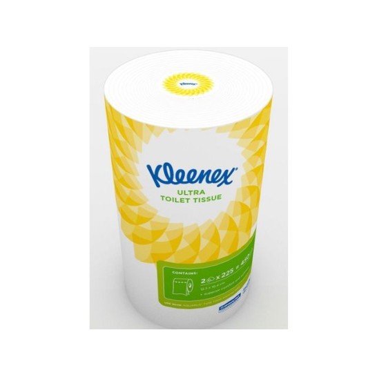 Kleenex® Toiletpapier 2-laags 225 vel Wit (doos 12 x 2 rollen)