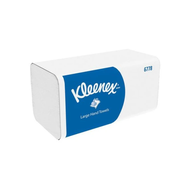 KLEENEX 6778 Ultra Papieren Handdoeken 2-laags 21.5x31.5cm Wit (doos 15 wikkels)