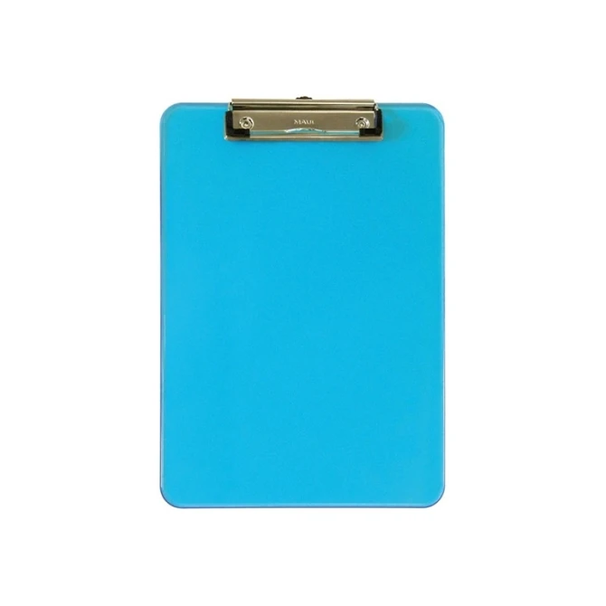 Klembord Maul A4 neon blauw transp
