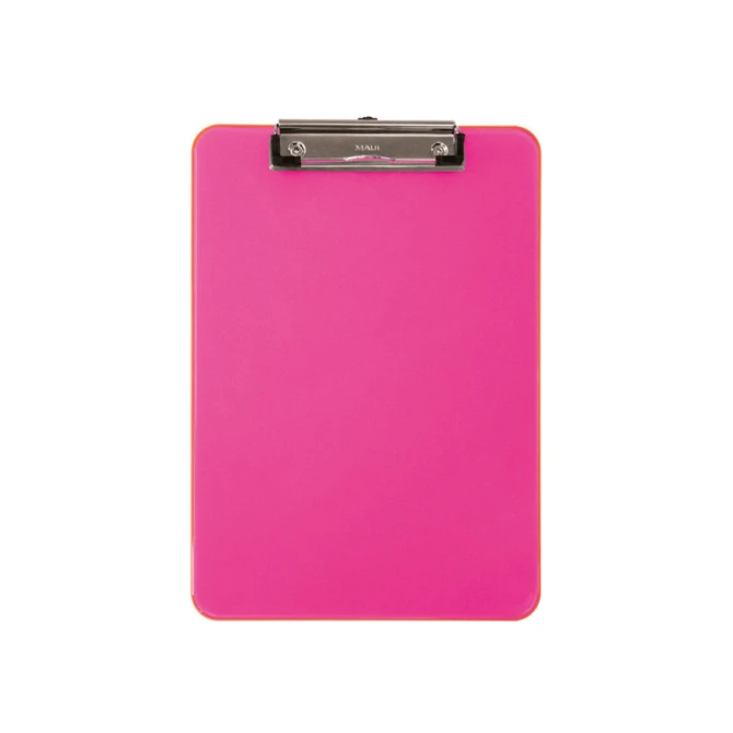 Klembord Maul A4 neon roze transp