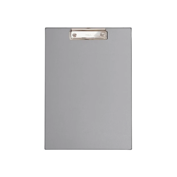 Klembord Maul PVC folie A4 staand zilver