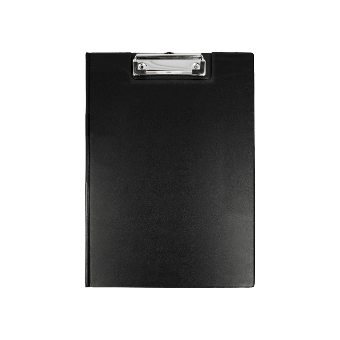 Klembord A4 met klep PVC Zwart Klembord A4 met klep PVC Zwart