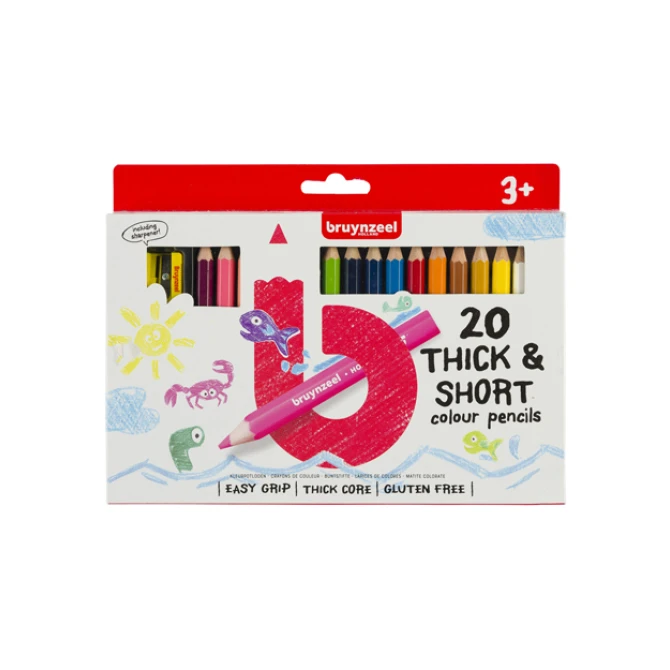 Bruynzeel Kleurpotlood Bruynzeel kids kort 20/ass