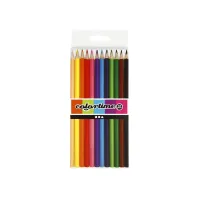 Colortime Kleurpotloden Lijndikte 3mm Assorti (pak 12 stuks) Colortime Kleurpotloden Lijndikte 3mm Assorti (pak 12 stuks)