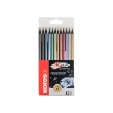 Kores Kolores Kleurpotloden Metallic (1 pak x 12 stuks) Kores Kolores Kleurpotloden Metallic (1 pak x 12 stuks)