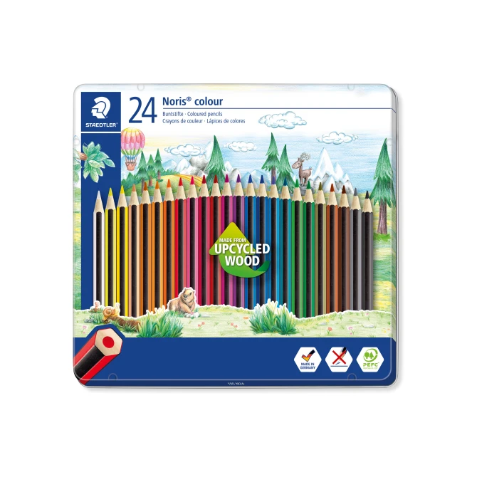 Staedtler Noris Colour 185 Kleurpotloden Assorti (1 doos x 24 stuks) Staedtler Noris Colour 185 Kleurpotloden Assorti (1 doos x 24 stuks)