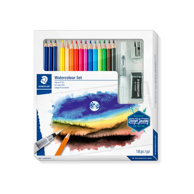 Kleurpotlood STAEDTLER aquarel ass/set18