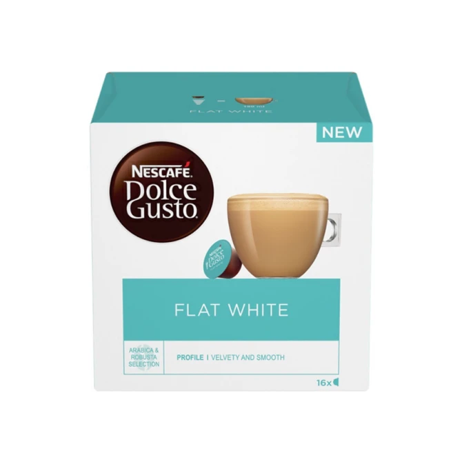 Koffiecup Dolce Gusto flat white/pk16 Koffiecup Dolce Gusto flat white/pk16