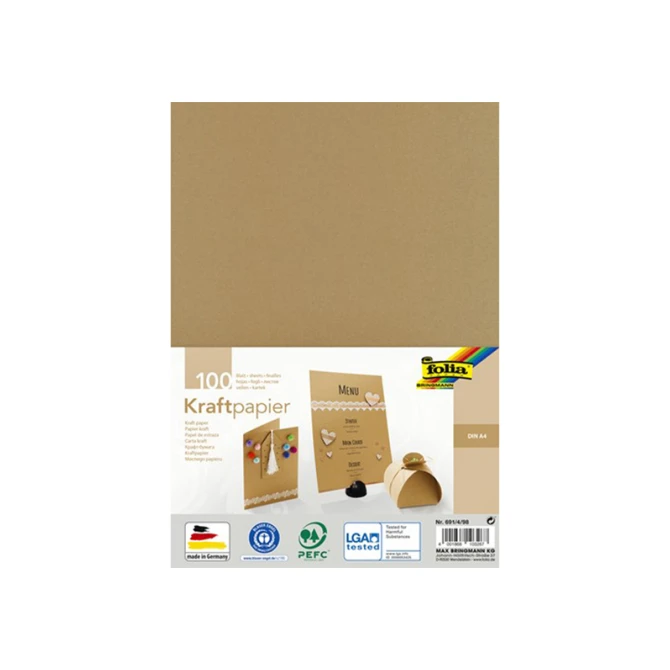 Kraftpapier Folia A4 120g (100 vel)