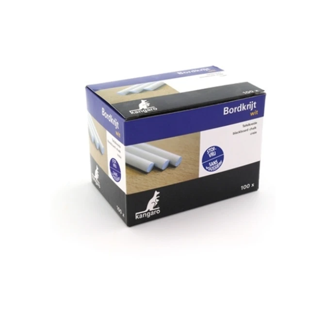 Krijt Kangaro anti-dust wit (100 stuks)