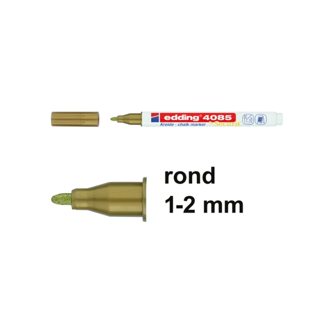 Krijtstift EDDING 4085 1-2 goud (10 stuks)