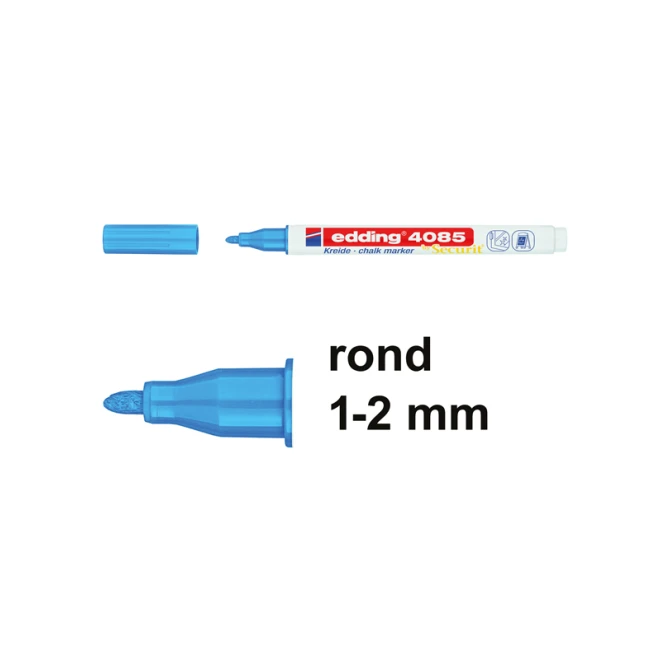 Krijtstift EDDING 4085 1-2 lblauw (10 stuks)