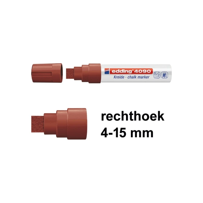 Krijtstift EDDING 4090 4-15 bruin/ds5