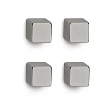 Maul Kubusmagneet Maul 10x10mm zilver/set4 Maul Kubusmagneet Maul 10x10mm zilver/set4