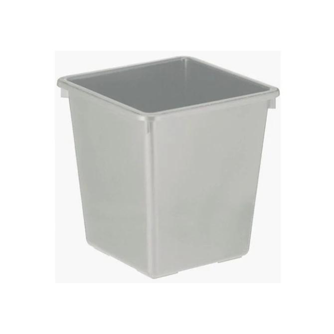 Kunststof papierbak 30 x 30 cm hoogte 36 cm 27 liter grijs
