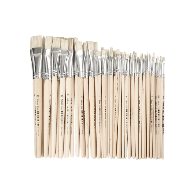 Creotime Kwast NL 00-20 steel kort/ds68 (doos 68 stuks)