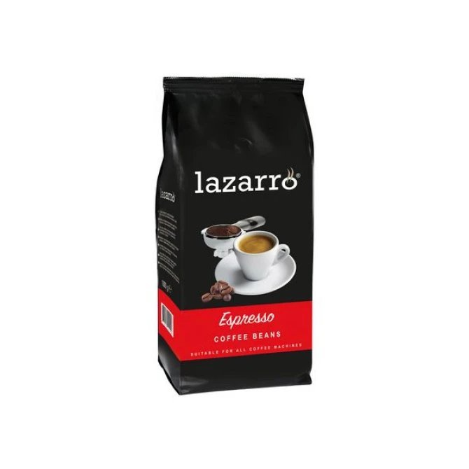 LAZARRO Espresso Koffiebonen (pak 1000 gram) LAZARRO Espresso Koffiebonen (pak 1000 gram)