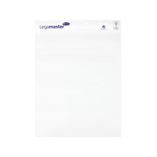 LEGAMASTER Flipover Papierblok Blanco (pak 5 x 20 vel)