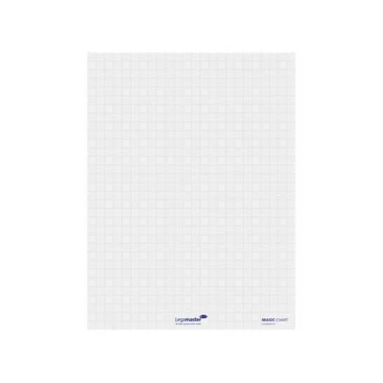 LEGAMASTER Magic-Chart Flipchart Presentatiefolie 600 x 800 mm Geruit Wit (rol 25 vel)