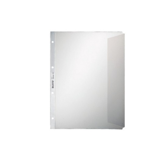 LEITZ A4 Showtas met Klep PP 120 micron 11-gaats Transparant (pak 50 stuks)