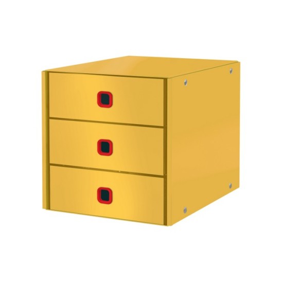 LEITZ Click & Store Ladenblok karton A4 3 laden Opvouwbaar Geel