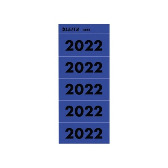 LEITZ Jaaretiket LEITZ 2022 blauw/pk 100 (pak 100 stuks)