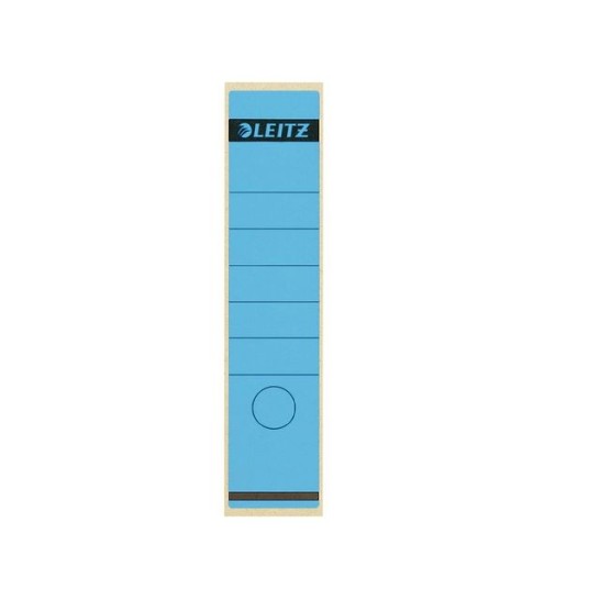 LEITZ Rugetiketten kort zelfklevend Rugbreedte 80 mm 191 x 61 mm blauw (pak 10 stuks)