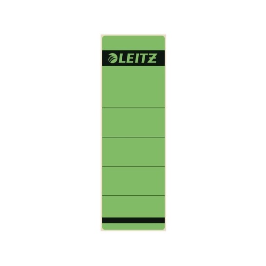 LEITZ Rugetiketten kort zelfklevend Rugbreedte 80 mm 191 x 61 mm groen (pak 10 stuks)