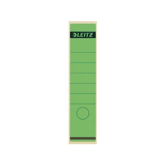 LEITZ Rugetiketten lang zelfklevend Rugbreedte 80 mm 285 x 61 mm groen (pak 10 stuks)