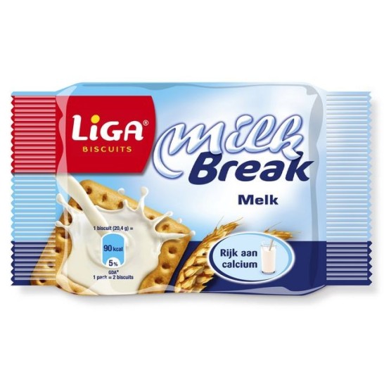 LIGA Milkbreak Melk (pak 24 stuks)