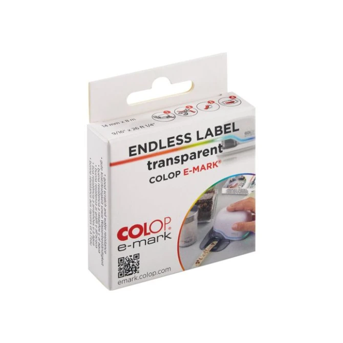 Label Colop e-mark 14mm endless tr/rl8m Label Colop e-mark 14mm endless tr/rl8m