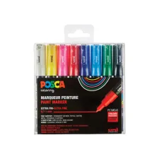 Lakmarker Uni Posca 0.7-1mm assorti/set8