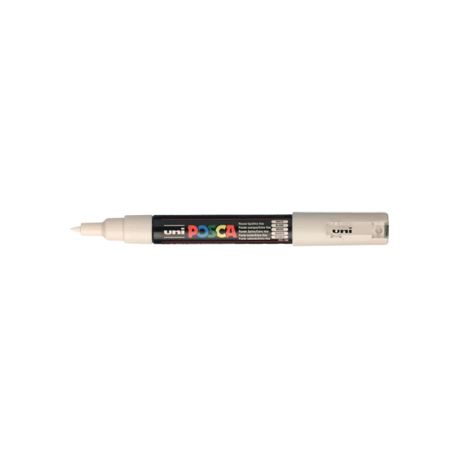 Lakmarker Uni Posca 0.7-1mm wit/pk6