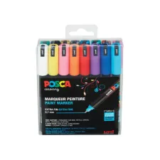 Lakmarker Uni Posca 0.7mm rond ass/set16