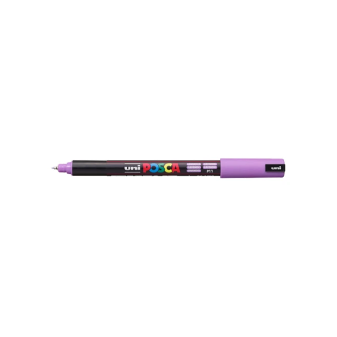 Lakmarker Uni Posca 0.7mm rond laven/pk6